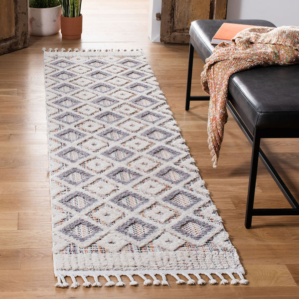 Safavieh Marrakesh 523 Power Loomed Bohemian Rug Grey / Multi MRK523D-2