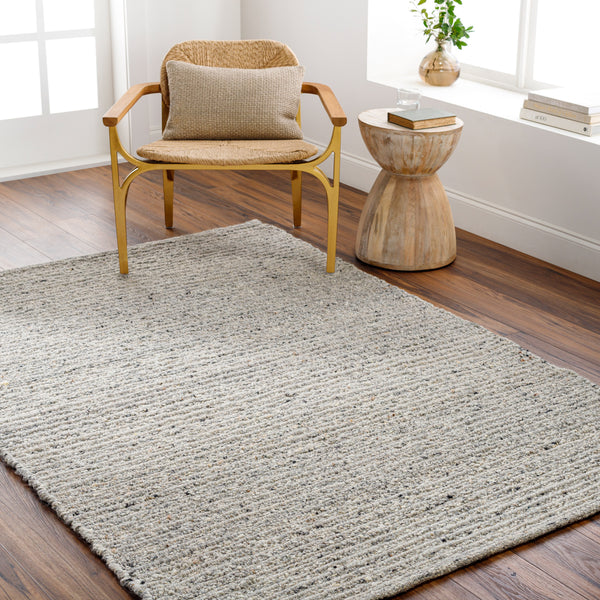 Miramar MRM-2300 9' x 12' Handmade Rug MRM2300-912  Light Slate, Charcoal, Beige Surya