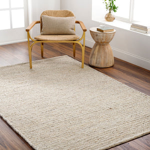 Surya Miramar 2' X 3' Handmade Wool Rug - Stylish, Cozy, And Perfect For High Traffic Areas! Light Beige Wool Mrm2301-23