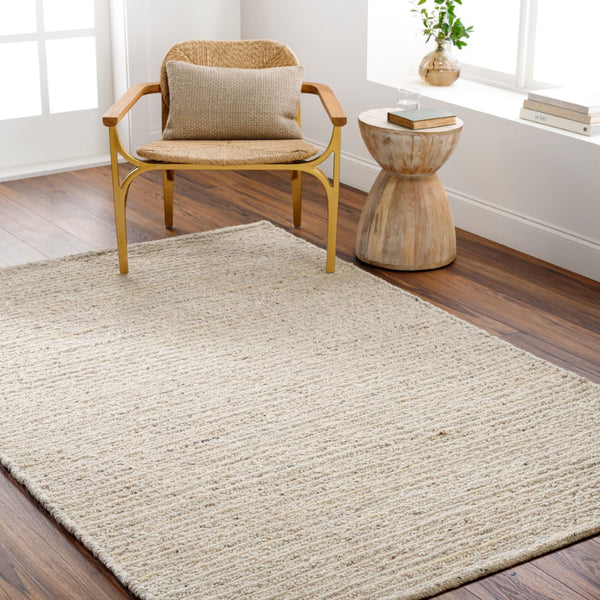 Surya Miramar 2' X 3' Handmade Wool Rug - Stylish, Cozy, And Perfect For High Traffic Areas! Light Beige Wool Mrm2301-23