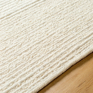 Surya Miramar 2' X 3' Handmade Wool Rug - Stylish, Cozy, And Perfect For High Traffic Areas! Light Beige Wool Mrm2303-23