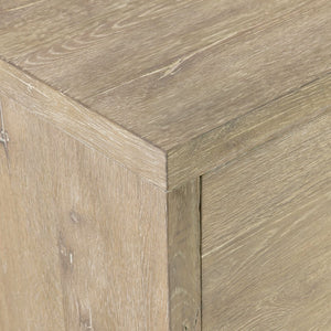 Bernhardt Bernhardt Tribeca Buffet Aurum Finish — 64" White Oak Storage Buffet With Soft-Close Drawers & Steel Base 333133