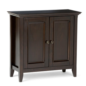 English Elm Amherst Low Storage Cabinet - Handcrafted Hickory Brown Accent For Versatile Home Organization B136P159431