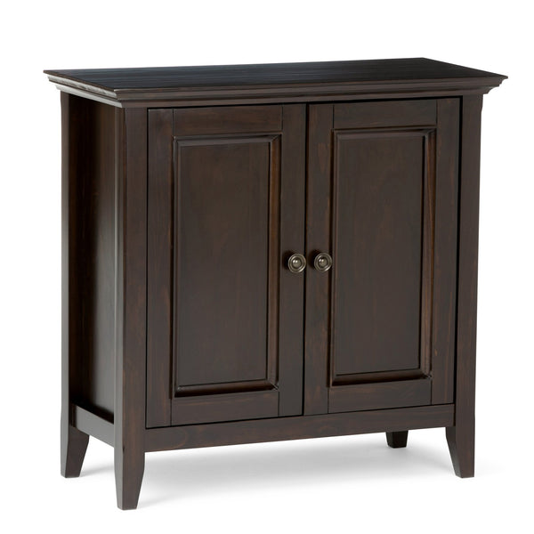 English Elm Amherst Low Storage Cabinet - Handcrafted Hickory Brown Accent For Versatile Home Organization B136P159431