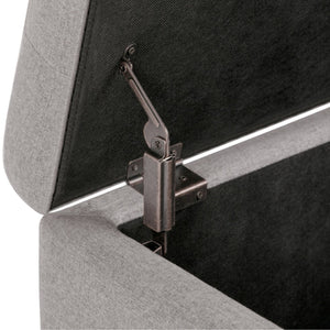 English Elm Cosmopolitan Storage Ottoman In Cloud Grey - Versatile Comfort, Stylish Design & Hidden Storage Solution B136P159766