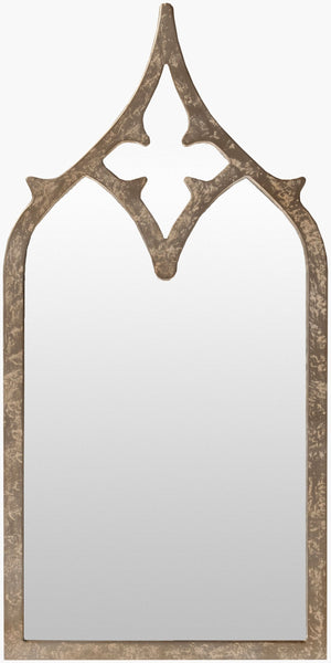 Surya Serenade Mirror 46"H X 23"W - Elegant High Sheen Decorative Accent For Timeless Home Style & Grace Frame, Gray Manufactured Wood Mrr1004-2346