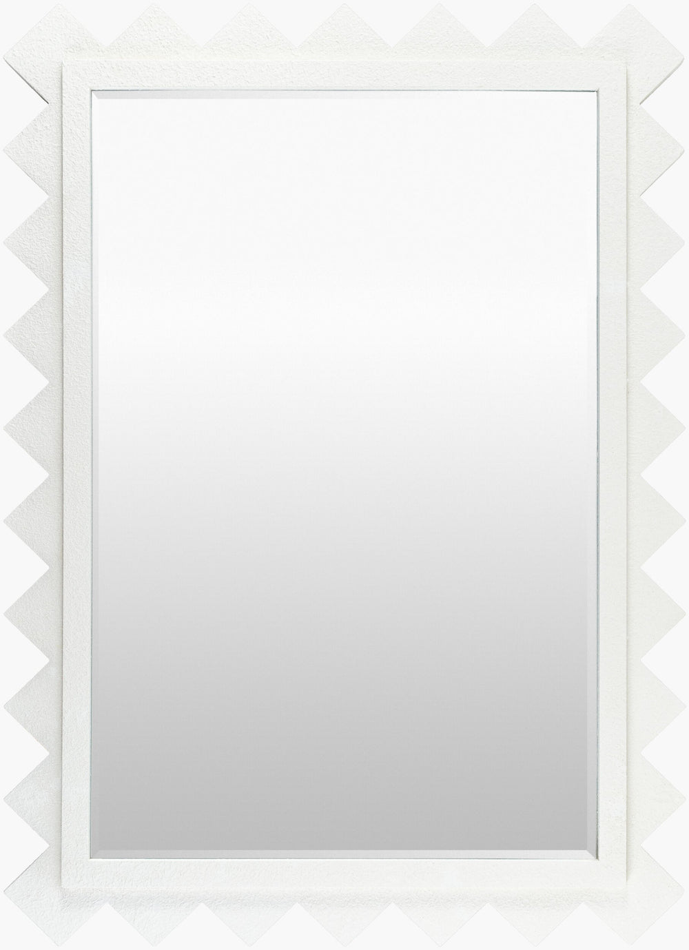 Surya Harrison Accent Mirror - Elevate Your Home Decor With Timeless Elegance & Artistic Flair 35"H X 25"W Frame, White Manufactured Wood Mrr1007-3525