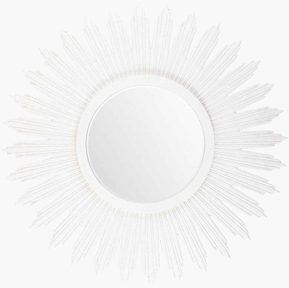 Surya Altair Elegant 30"H X 30"W X 2"D Accent Mirror - Timeless Design To Enhance Your Home Decor Style Frame, White Manufactured Wood Mrr1031-3030