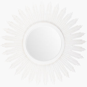 Surya Altair Elegant 30"H X 30"W X 2"D Accent Mirror - Timeless Design To Enhance Your Home Decor Style Frame, White Manufactured Wood Mrr1031-3030