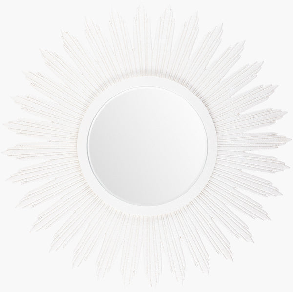 Surya Altair Elegant 30"H X 30"W X 2"D Accent Mirror - Timeless Design To Enhance Your Home Decor Style Frame, White Manufactured Wood Mrr1031-3030