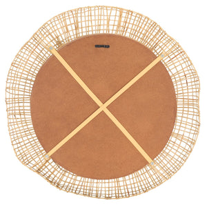 Safavieh Alia, 24 Inch, Natural, Cane/Mdf/Iron Mirror MRR4001A