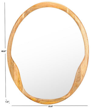 Safavieh Paz, 32 Inch, Natural, Mango Wood/Mdf Mirror MRR4003A