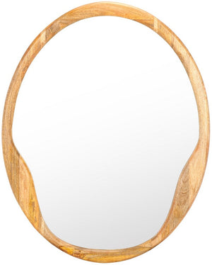 Safavieh Paz, 32 Inch, Natural, Mango Wood/Mdf Mirror MRR4003A