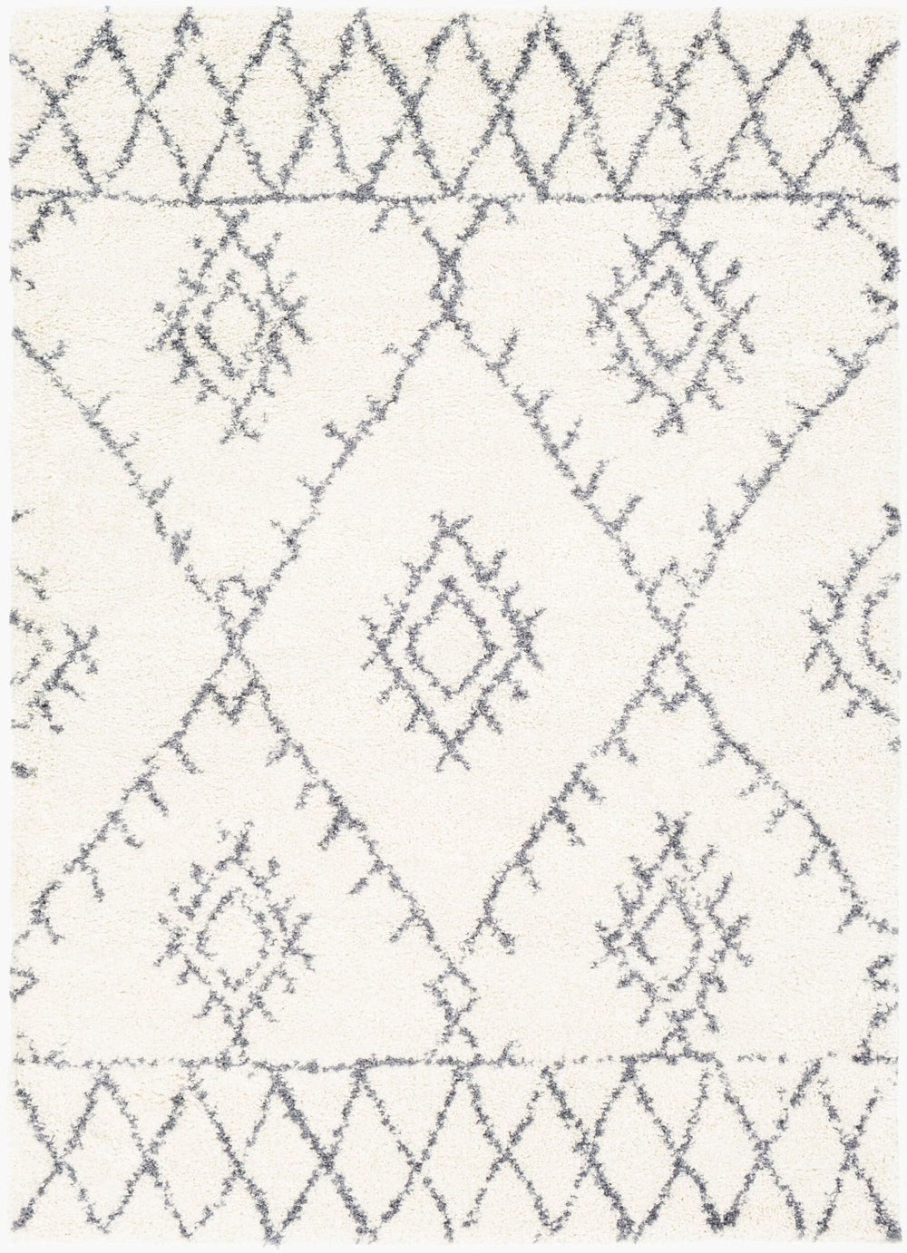 Livabliss Maroc Bohemian Shag Rug Plush Polypropylene Pile Global Geometric for Entryways MRS2303-23