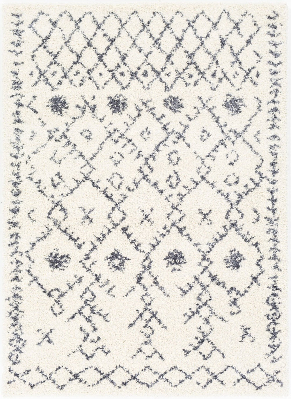 Livabliss Maroc Global Bohemian Shag Rug Plush Polypropylene Pile for Entryway or Bedroom MRS2305-23
