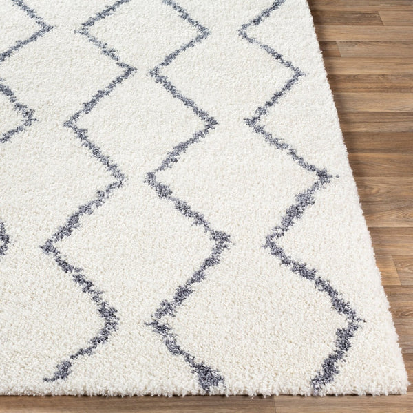 Livabliss Maroc Plush Shag Rug Moroccan Geometric Polypropylene Blend for Cozy Bedroom Floors MRS2307-23