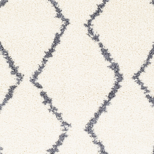 Livabliss Maroc Plush Shag Rug Moroccan Geometric Polypropylene Blend for Cozy Bedroom Floors MRS2307-23