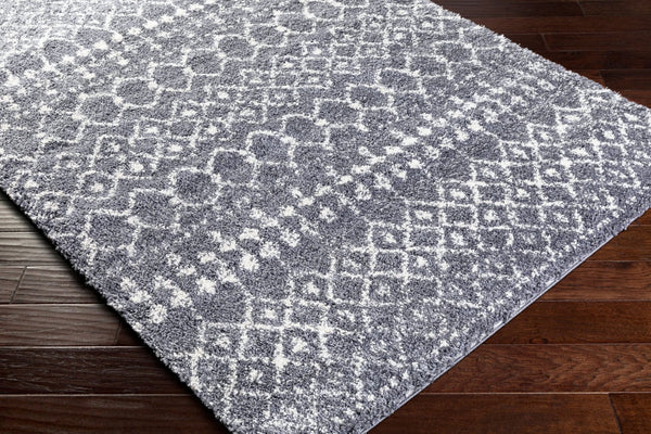 Livabliss Maroc Geometric Shag Area Rug Plush Polypropylene Pile Moroccan Style Entryway MRS2308-23