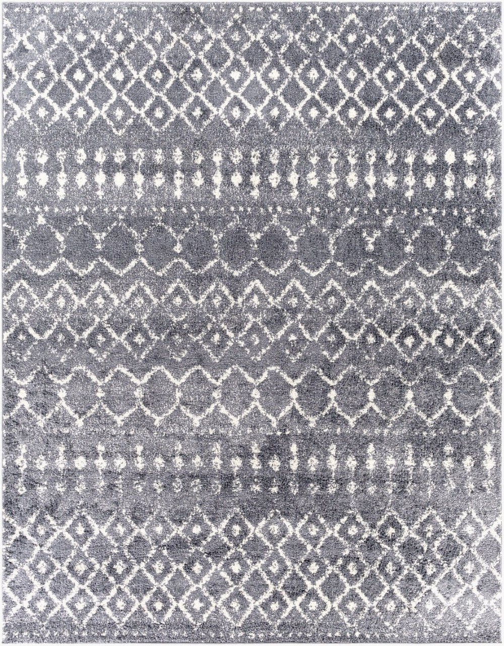 Livabliss Maroc Geometric Shag Area Rug Plush Polypropylene Pile Moroccan Style Entryway MRS2308-23