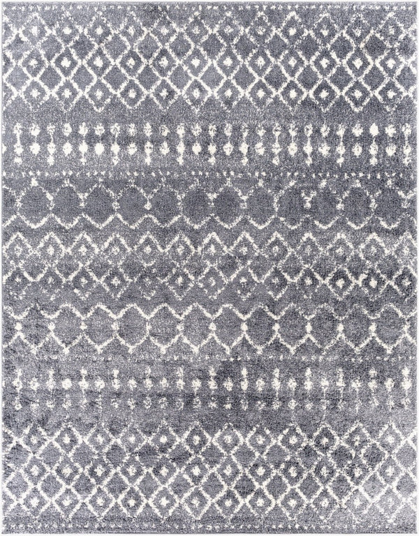 Livabliss Maroc Geometric Shag Area Rug Plush Polypropylene Pile Moroccan Style Entryway MRS2308-23