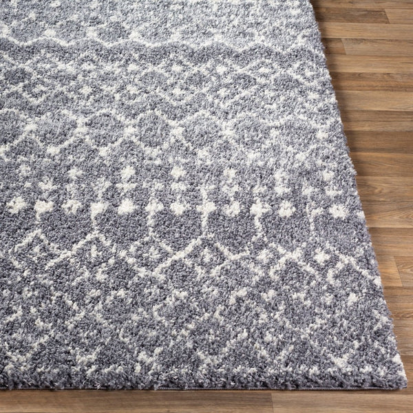 Livabliss Maroc Geometric Shag Area Rug Plush Polypropylene Pile Moroccan Style Entryway MRS2308-23