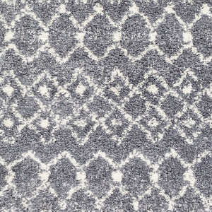 Livabliss Maroc Geometric Shag Area Rug Plush Polypropylene Pile Moroccan Style Entryway MRS2308-23