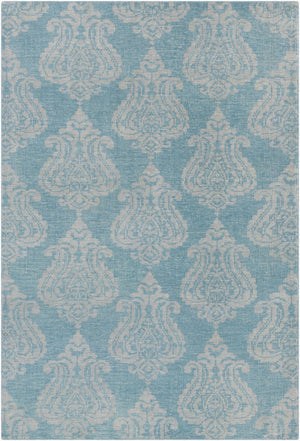 Surya Marta Handmade Wool Rug 2' X 3' - Durable, Timeless Design For High Traffic Areas & Easy Maintenance Blue Wool Mrt1001-23