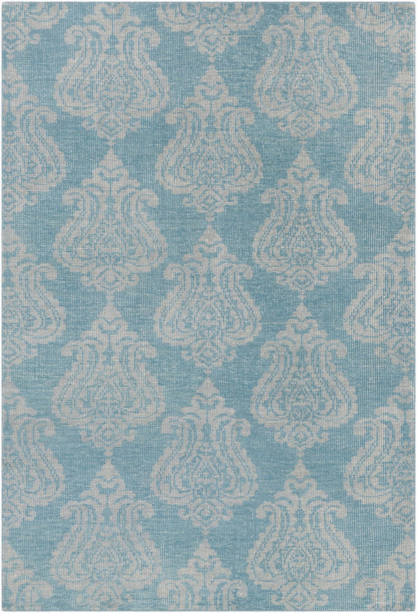 Surya Marta Handmade Wool Rug 2' X 3' - Durable, Timeless Design For High Traffic Areas & Easy Maintenance Blue Wool Mrt1001-23