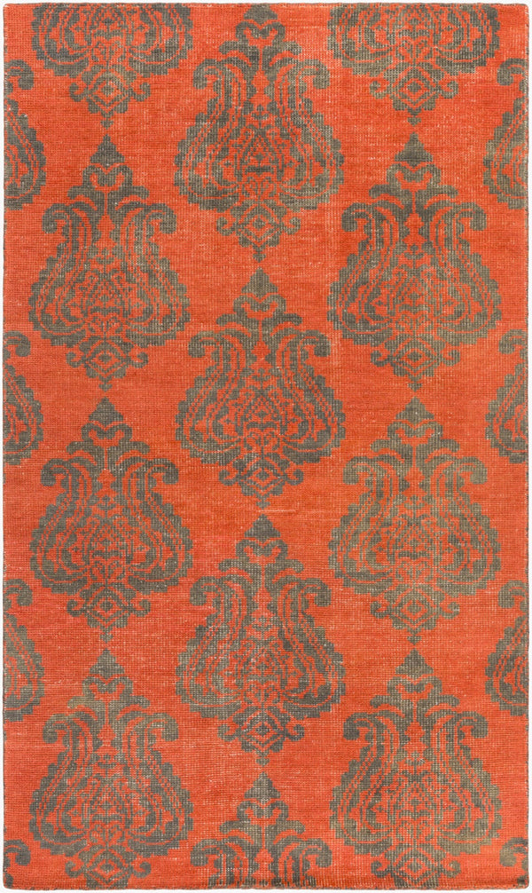 Surya Marta Handmade Wool Rug 2' X 3' - Durable, Timeless Design For High Traffic Areas & Easy Maintenance Coral Wool Mrt1002-23