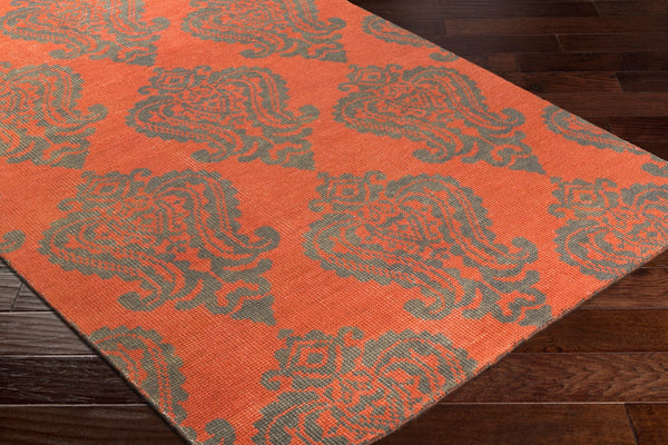 Surya Marta Handmade Wool Rug 2' X 3' - Durable, Timeless Design For High Traffic Areas & Easy Maintenance Coral Wool Mrt1002-23