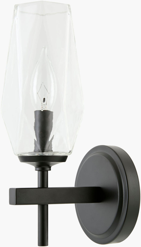 Livabliss Merivelle Metal and Glass Wall Sconce Warm Ambient Light for Hallways and Bedrooms MRVL-003