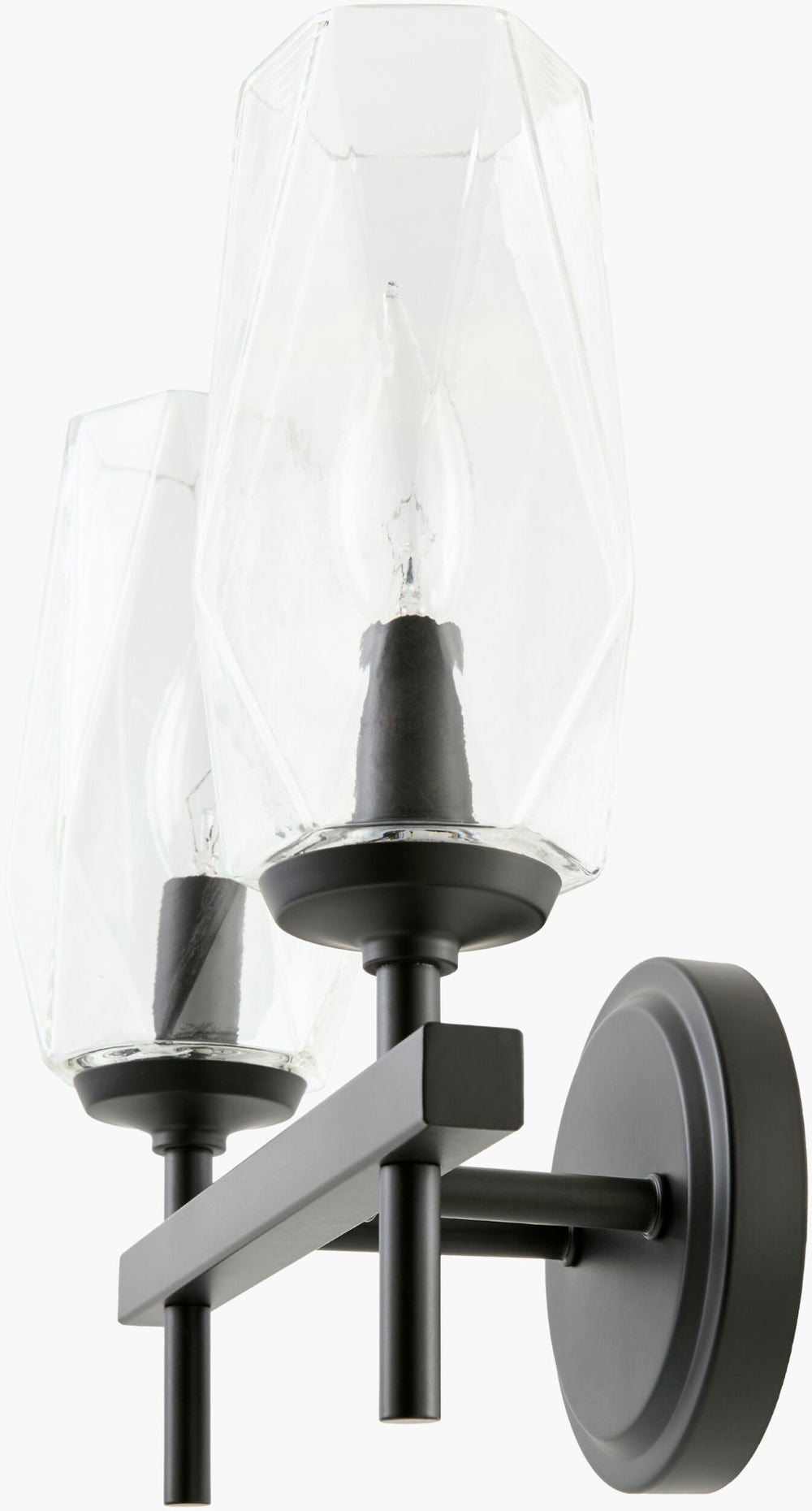 Livabliss Merivelle Traditional Metal Glass Wall Sconce Ambient Hallway Entryway Light MRVL-005