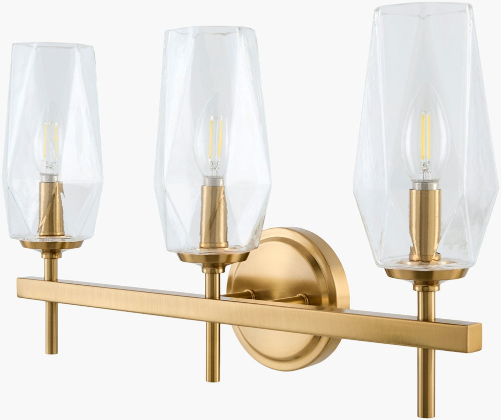 Livabliss Merivelle Traditional Metal and Glass Wall Sconce for Hallways Bedrooms Living Rooms MRVL-008