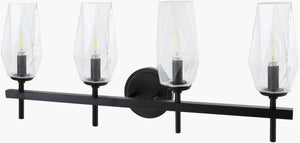 Livabliss Merivelle Metal and Glass Wall Sconce Traditional Fixture for Hallway or Bathroom MRVL-009