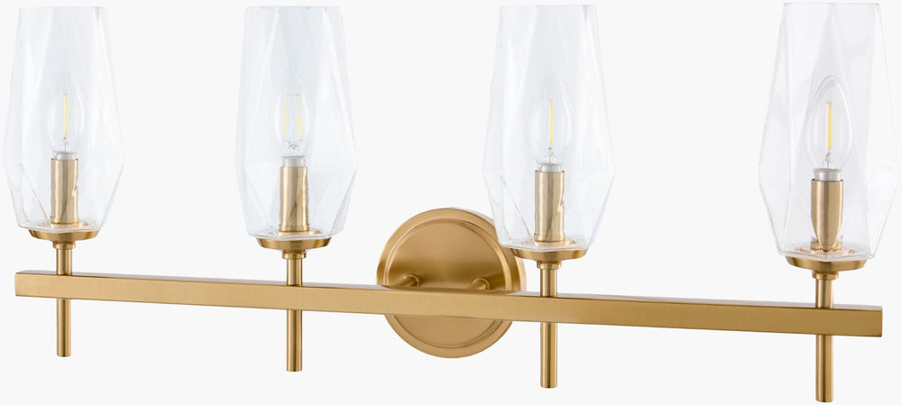 Livabliss Merivelle Metal Frame Glass Accent Wall Sconce for Hallway Living Room or Bedroom MRVL-010