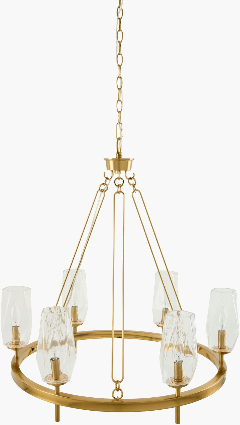 Livabliss Merivelle Traditional Metal and Glass Chandelier for Dining Room Foyer Great MRVL-014