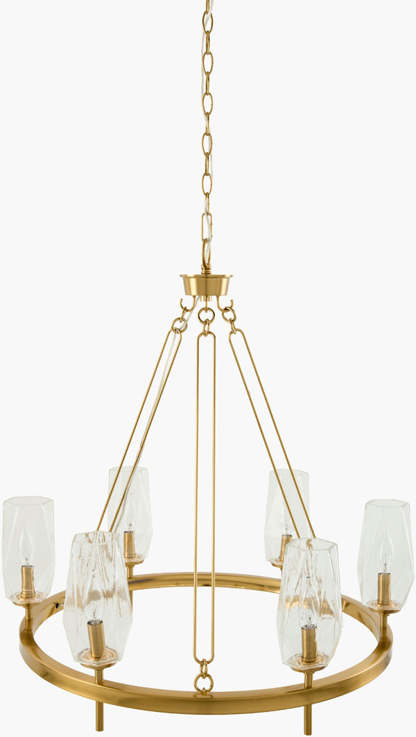 Livabliss Merivelle Traditional Metal and Glass Chandelier for Dining Room Foyer Great MRVL-014