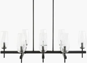 Livabliss Merivelle Wide Span Metal Glass Chandelier for Dining Rooms and Grand Entryways MRVL-017