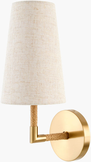 Livabliss Morvain Mid-century Modern Wall Sconce with Linen Shade Warm Ambient Bedroom Glow MRVN-002