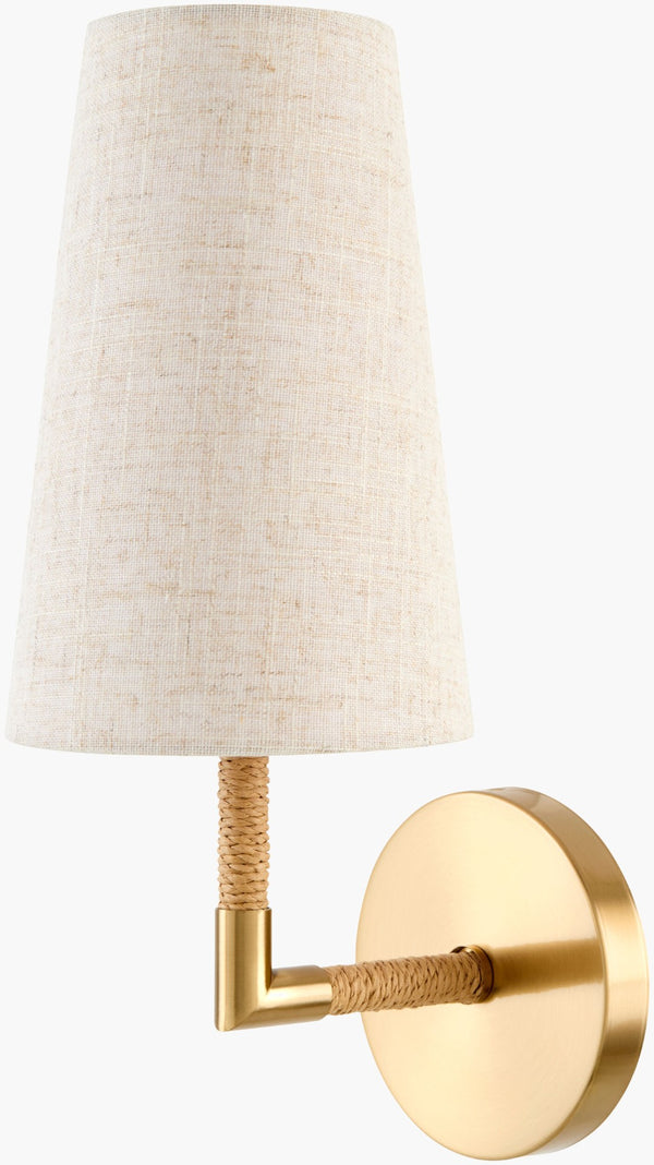 Livabliss Morvain Mid-century Modern Wall Sconce with Linen Shade Warm Ambient Bedroom Glow MRVN-002