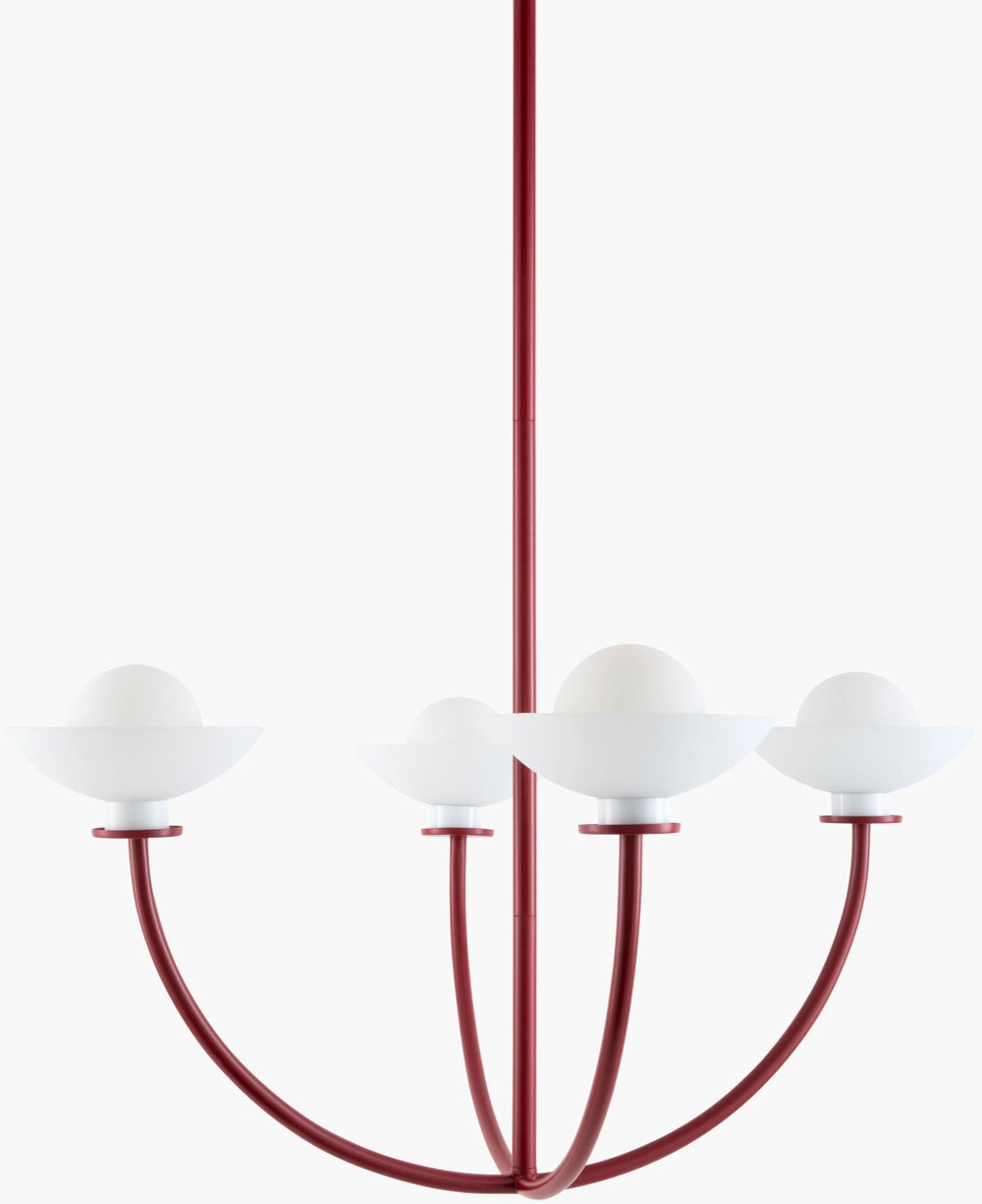 Livabliss Meravo Glam Modern Metal and Glass Chandelier Prismatic Light for Dining or Entryway MRVO-001