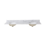 Christopher Knight Home® - Noble House - - 73'' Cararra White Marble Vanity Top&Ceramic Sink