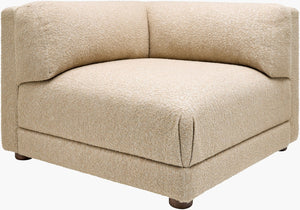 Surya Meryl Modular Sofa with Memory Foam Fill Polyester Upholstery and Rubberwood Base MRYL002-294242