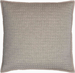 Surya Mirza 18" Accent Pillow – Soft Cotton Decor With Unique Design For Modern Comfort & Style Taupe Cotton,Cotton Mrz001-1818p
