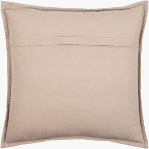 Surya Mirza 18" Accent Pillow – Soft Cotton Decor With Unique Design For Modern Comfort & Style Taupe Cotton,Cotton Mrz001-2020