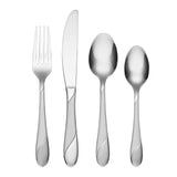 Lenox Cambridge Swirl Sand 16-Piece Flatware Set with Caddy NO COLOR METAL 32616CSLG75