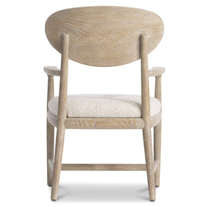 Bernhardt Bernhardt Aventura Arm Chair With Curved Back, Marcona Wood Frame, Upholstered Seat Comfort 318556