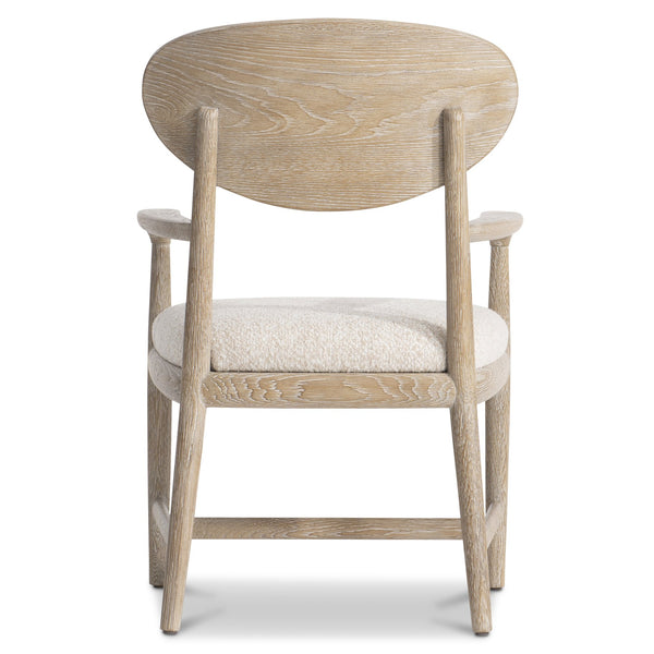 Bernhardt Bernhardt Aventura Arm Chair With Curved Back, Marcona Wood Frame, Upholstered Seat Comfort 318556