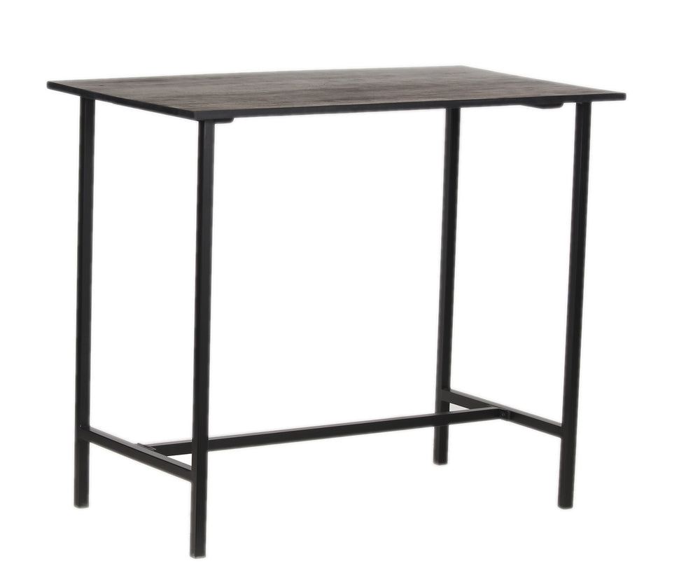 Porter Designs Porter Yuki Solid Wood Bar Stool In Gray - Stylish, Compact Design For Modern Dining Spaces Gray Wood 07-108-08-8654