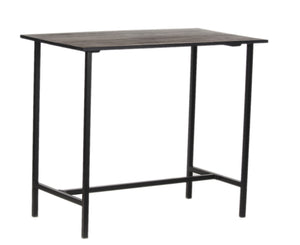 Porter Designs Porter Yuki Solid Wood Bar Stool In Gray - Stylish, Compact Design For Modern Dining Spaces Gray Wood 07-108-08-8654